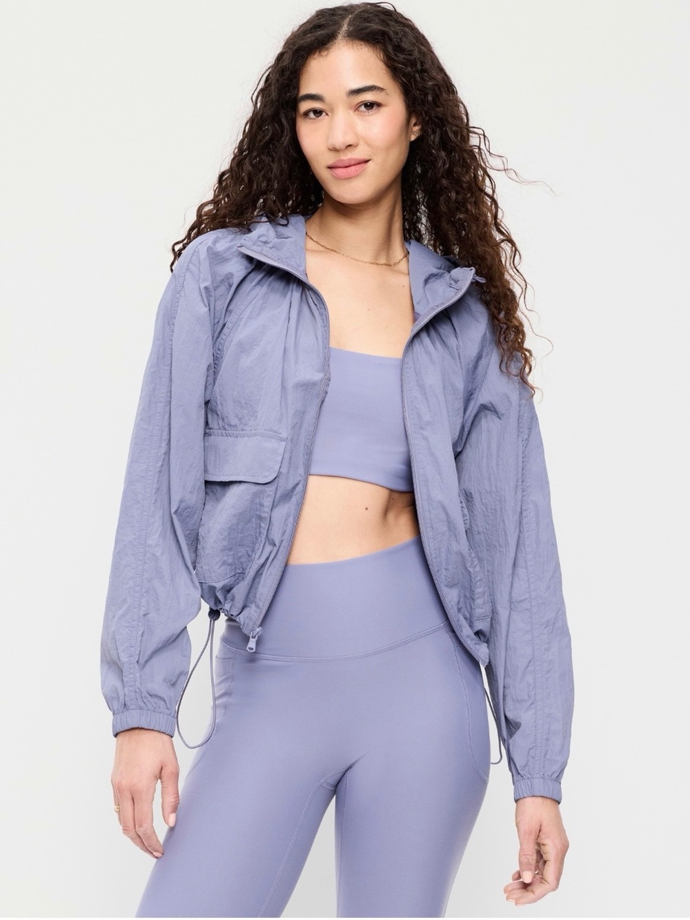 Lavender Windbreaker Set - Jacket & Pants